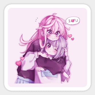 cute girls Sticker